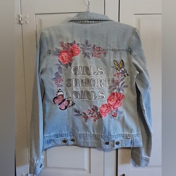 Girls Support Jean Jacket - Picture 1 of 7